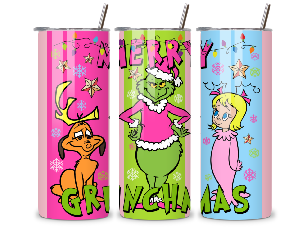 Grinch Cute 20oz Stainless Steel Tumbler