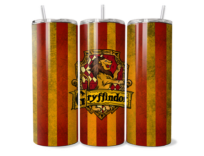 Wizard Red House 20oz Stainless Steel Tumbler