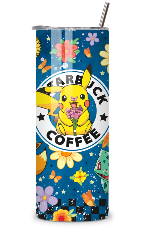 Poke 20oz Stainless Steel Tumbler Blue