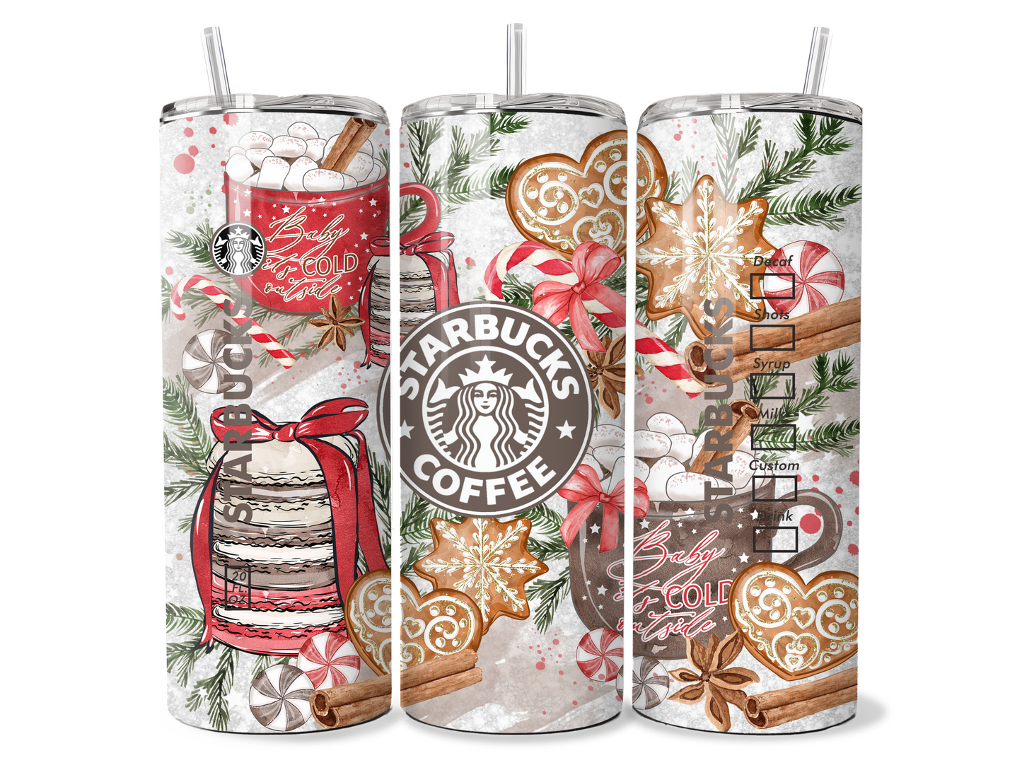 Christmas Cookies & Coffee 20oz Stainless Steel Tumbler (Copy)