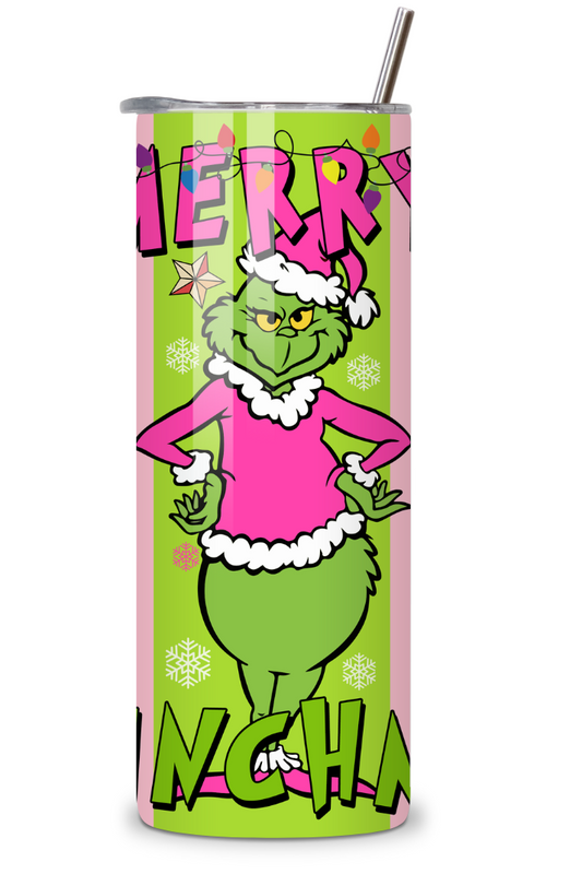 Grinch Cute 20oz Stainless Steel Tumbler